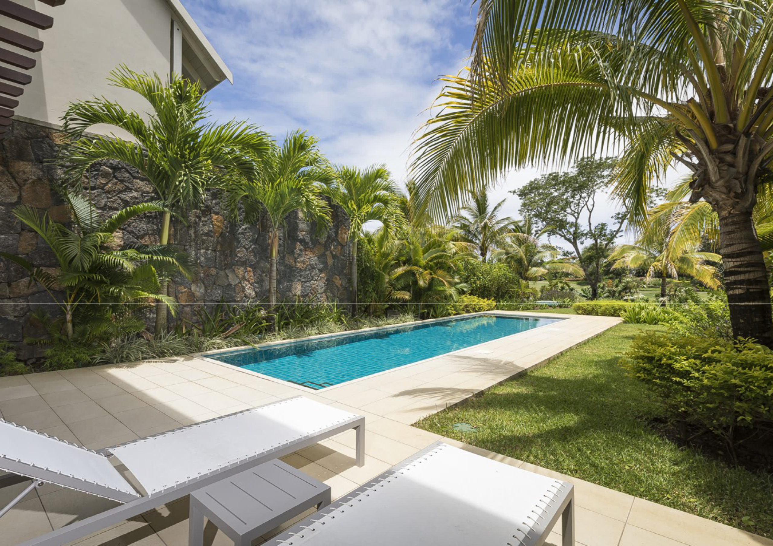 Villa jumelée IRS 3 chambres à vendre - Vue sur le golf et la mer - île Maurice