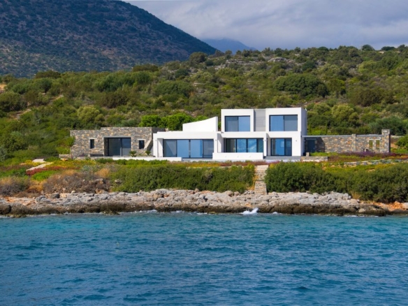 Grèce maison impressionnante 5 chambres 470 m² vue panoramique sur la mer|la côte d'Agios Nikolaos||||||||||||||||||||||||