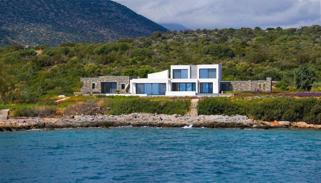 Grèce maison impressionnante 5 chambres 470 m² vue panoramique sur la mer|la côte d'Agios Nikolaos||||||||||||||||||||||||