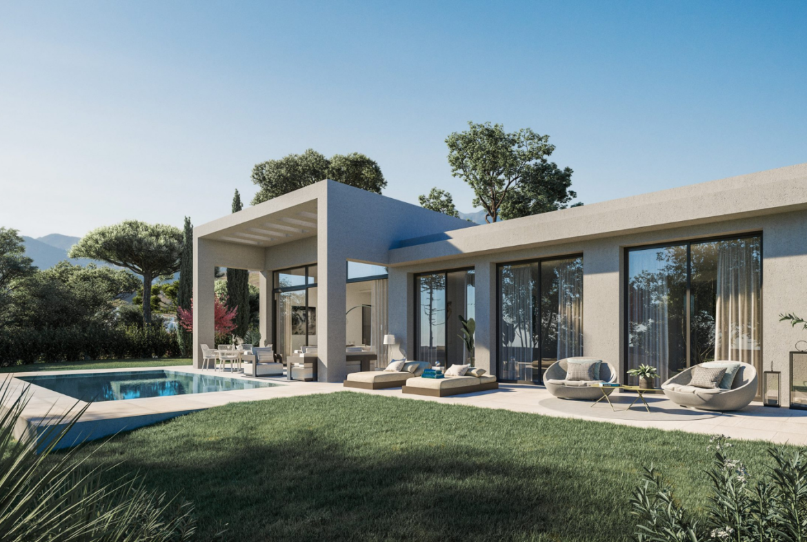 villas de luxe avec piscines privées situées dans la belle région de Benahavis