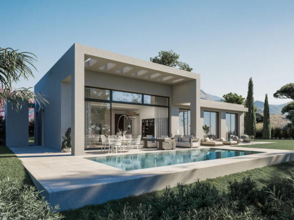 villas de luxe avec piscines privées situées dans la belle région de Benahavis