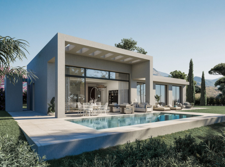 villas de luxe avec piscines privées situées dans la belle région de Benahavis