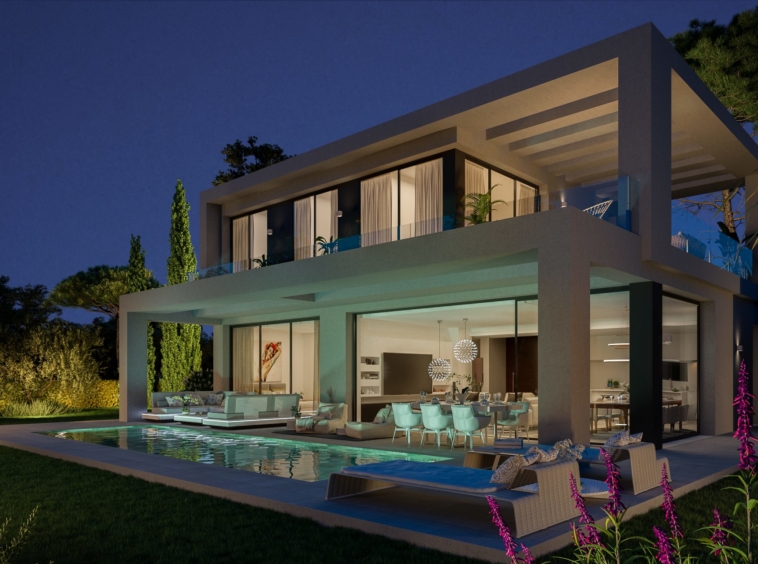 Villas à vendre avec vue panoramique sur la mer Méditerranée, Marbella