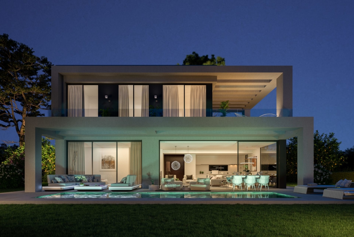 Villas à vendre avec vue panoramique sur la mer Méditerranée, Marbella