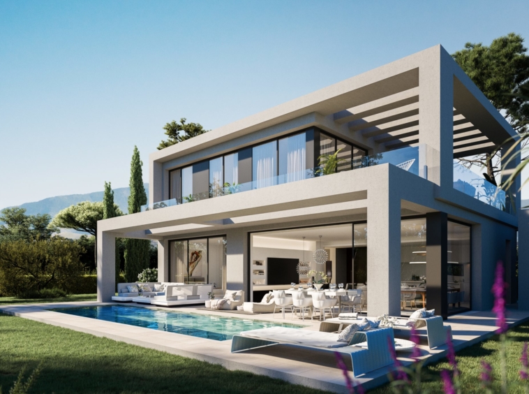 Villas à vendre avec vue panoramique sur la mer Méditerranée, Marbella