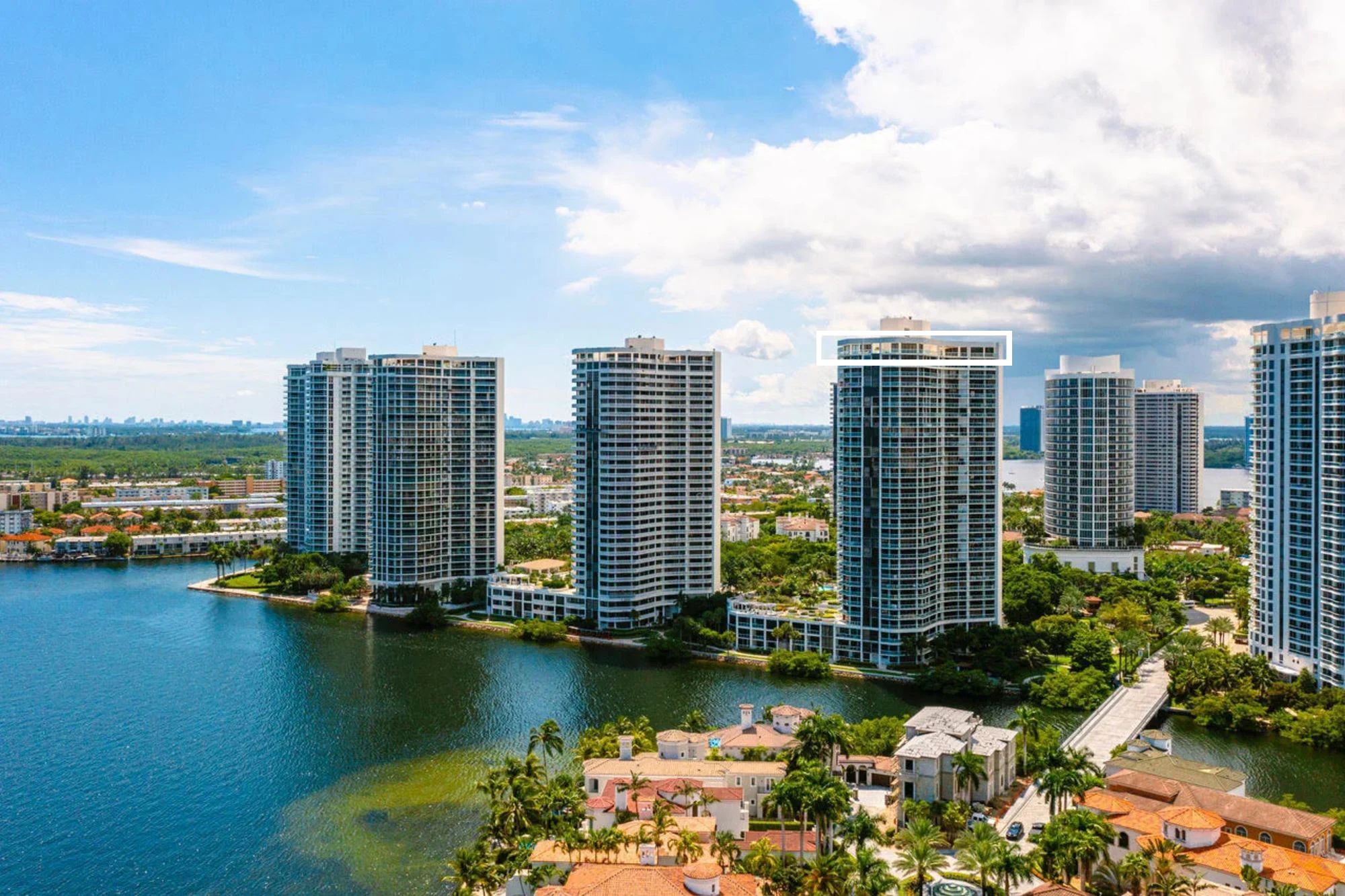 Penthouse contemporain vue à 360 degrés | Aventura Floride États-Unis