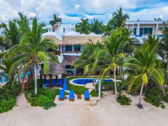 Villa et maison d'hôtes en bord de mer Près d'Akumal, Tulum et Playa del Carmen