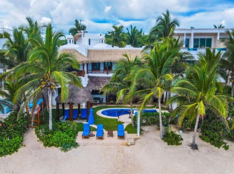 Villa et maison d'hôtes en bord de mer Près d'Akumal, Tulum et Playa del Carmen