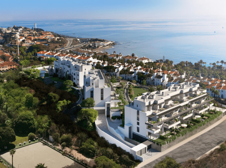 Appartements moderne vue sur la mer à Mijas 2 min à pied de la plage