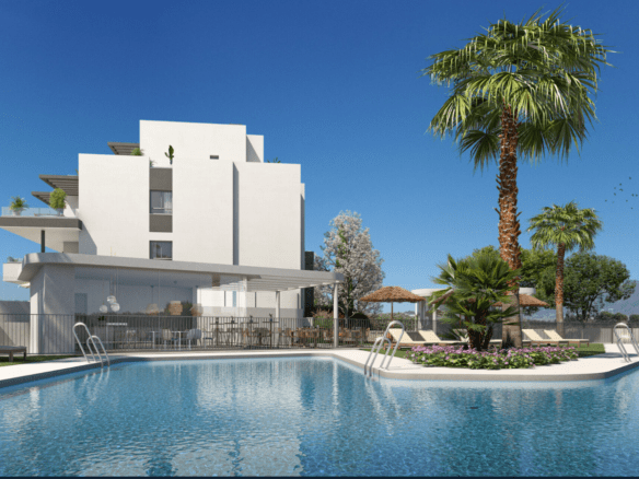 Appartements moderne vue sur la mer à Mijas 2 min à pied de la plage