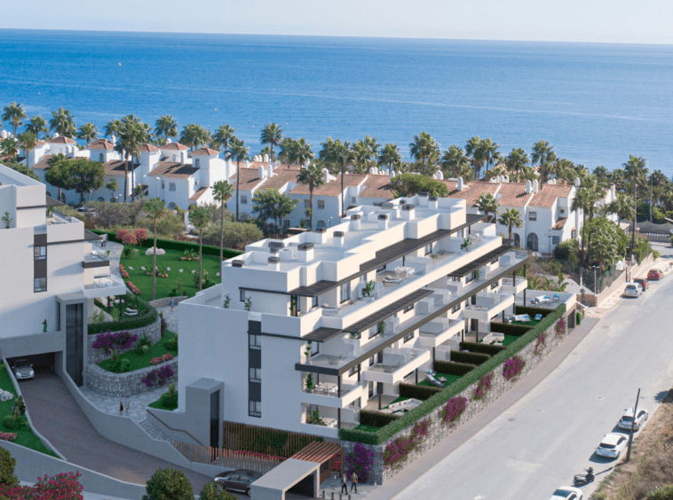 Appartements moderne vue sur la mer à Mijas 2 min à pied de la plage