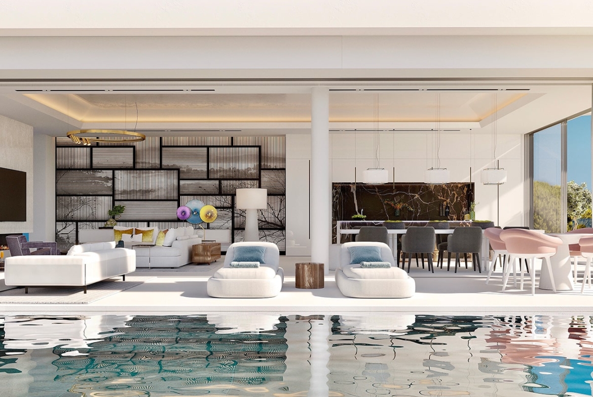 Villa de luxe surplombant Marbella et la mer Méditerranée