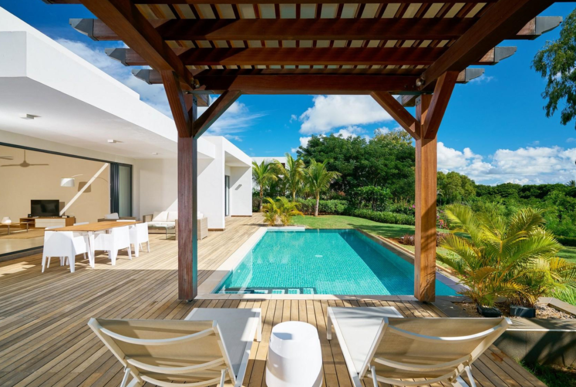 Villa Vue splendide sur le fleuve et l'océan île Maurice