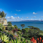 Vues sur la baie de San Francisco, le Golden Gate Bridge et l'horizon