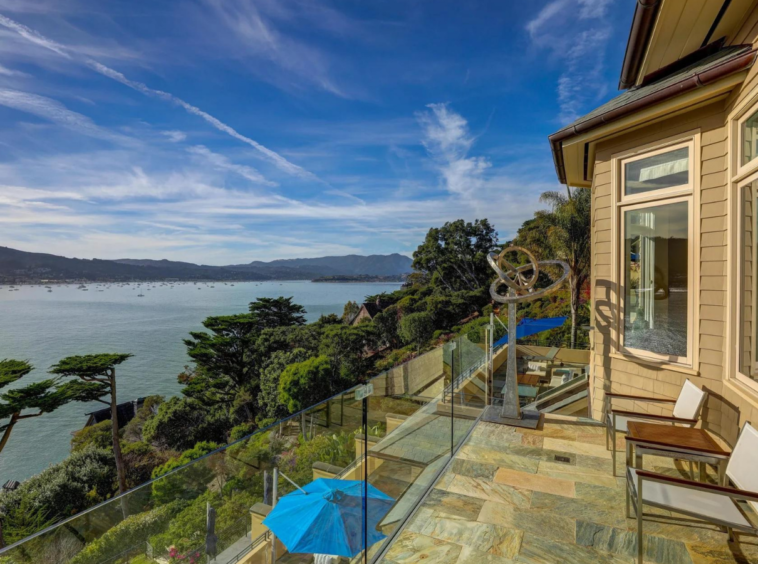 Vues sur la baie de San Francisco, le Golden Gate Bridge et l'horizon