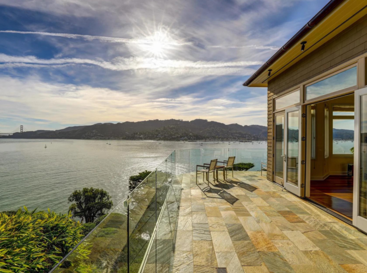 Vues sur la baie de San Francisco, le Golden Gate Bridge et l'horizon