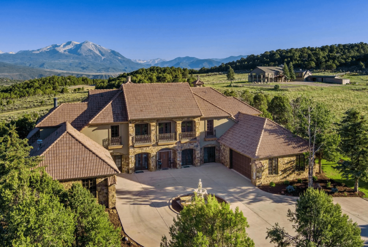 Maison Toscane de 277 acres, 3 résidences séparées Colorado