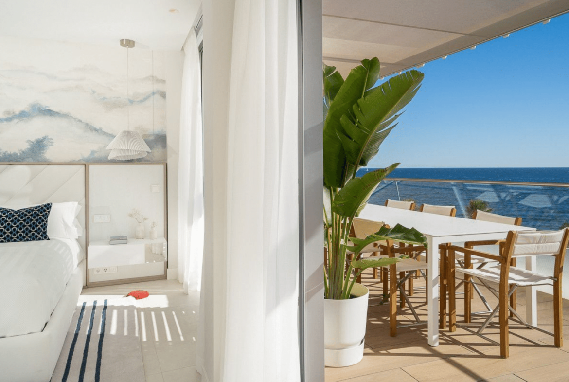 Marbella, duplex Penthouse de 4 chambres vue panoramique sur la mer