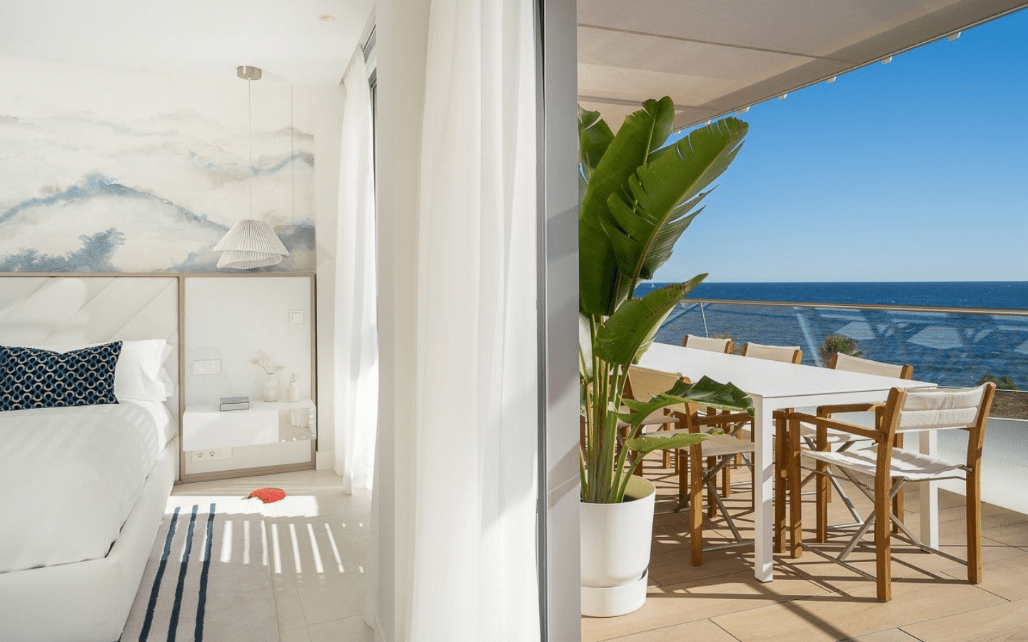 Marbella, duplex Penthouse de 4 chambres vue panoramique sur la mer