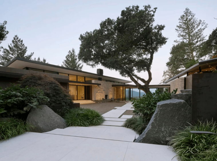 villa moderne, Napa Valley, Californie