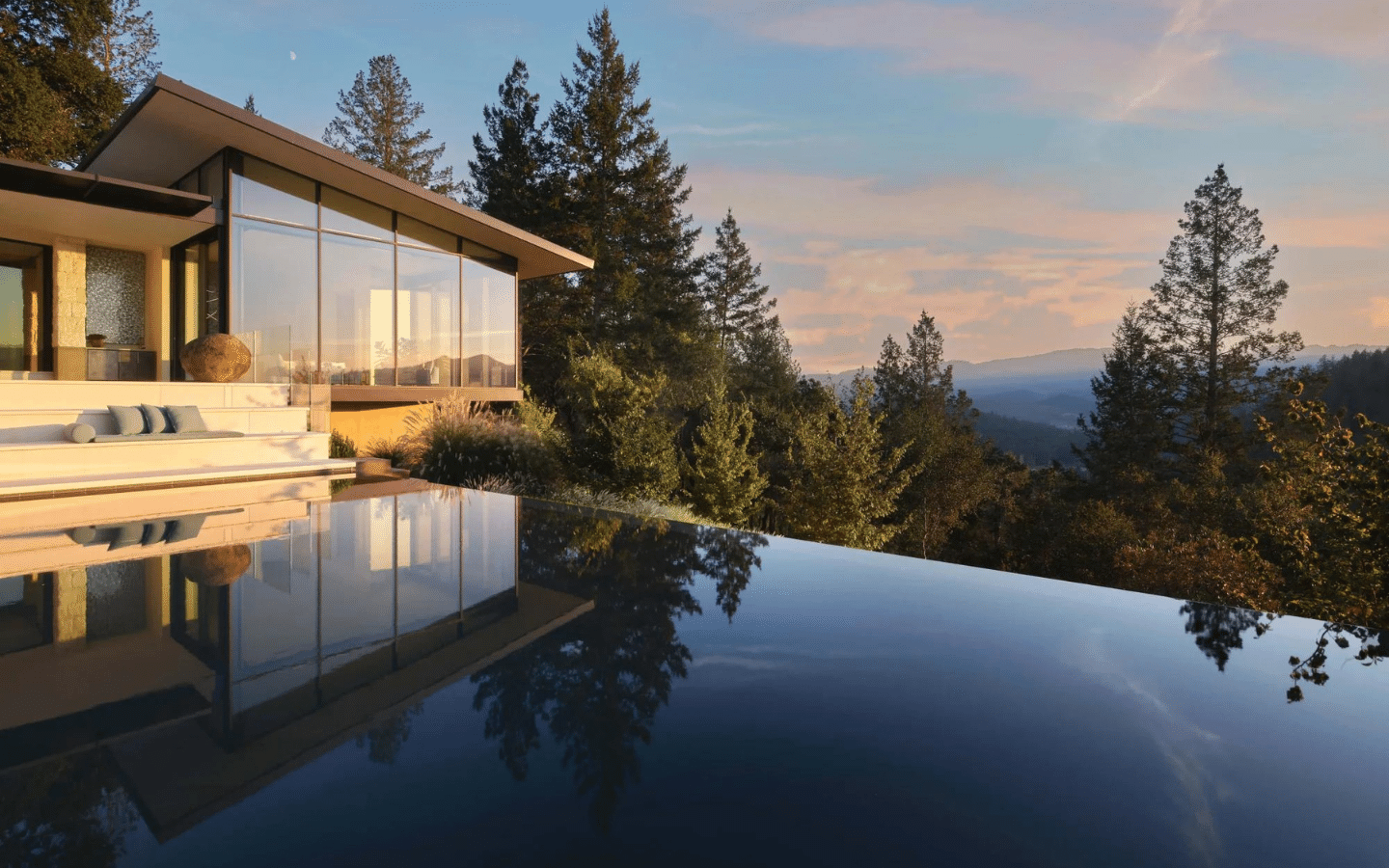 villa moderne, Napa Valley, Californie