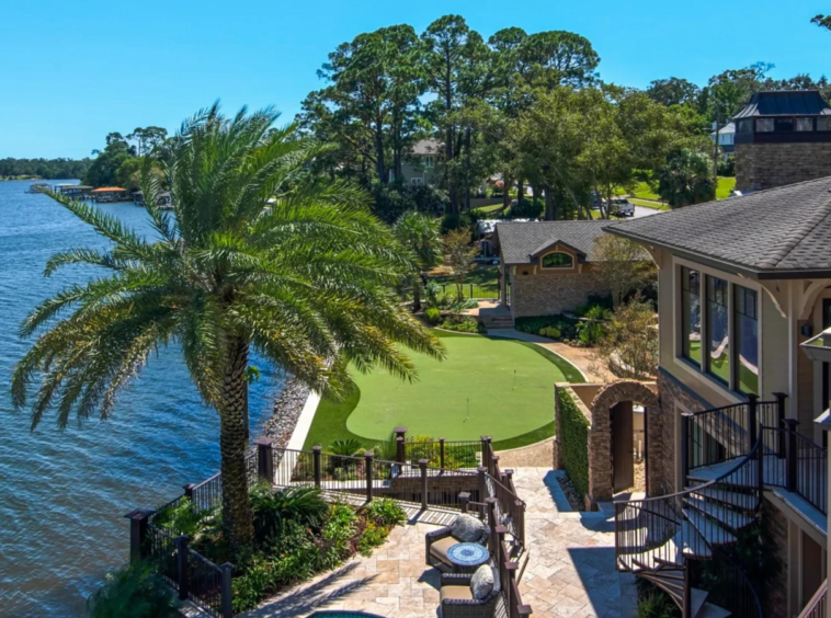 Maison au bord de l'eau avec quai privé, Pensacola en Floride