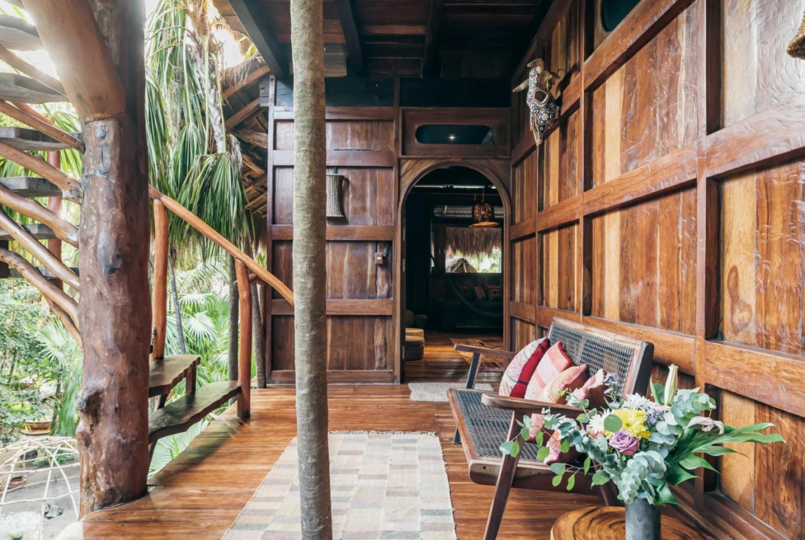 Villa de luxe rustique et centre de bien-être, Tulum, Mexique