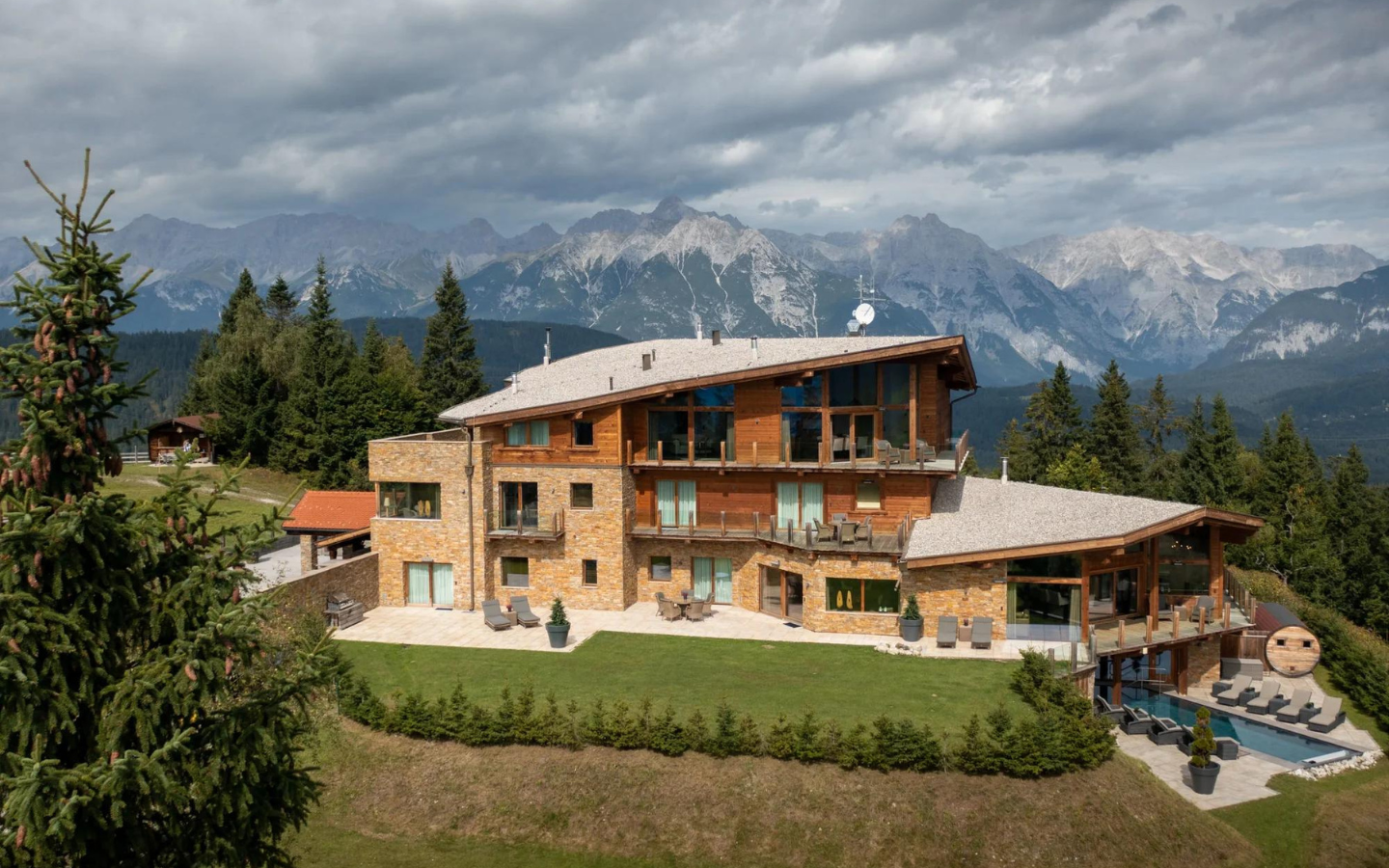 Chalet de montagne de luxe, Seefeld, Alpes autrichiennes, Tyrol, Autriche