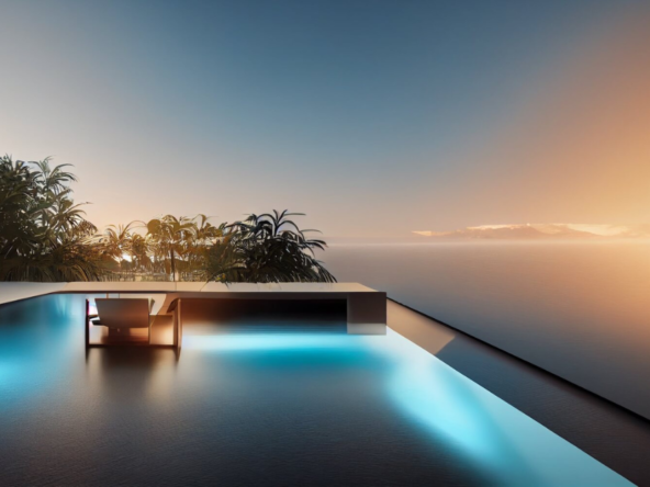 Villa tropicale linéaire futuriste à Costa del Sol,
