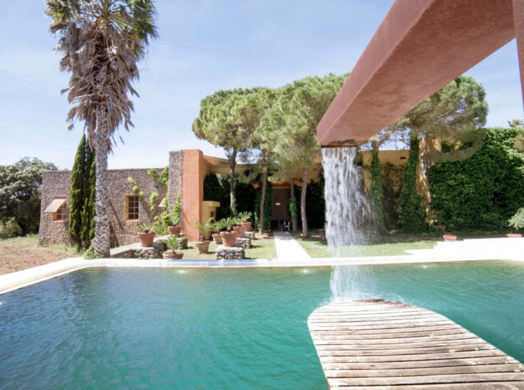 Palais prestigieux, vue sur la mer, Majorque, Espagne