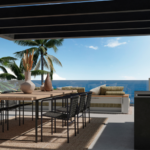 Villas de luxe en bord de mer, costa del sol, Espagne