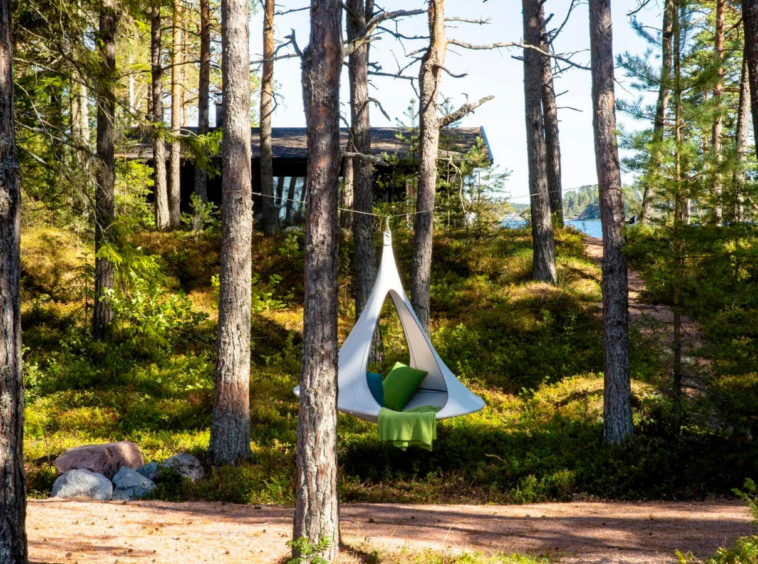 île SuperShe Island, Finlande, Mer Baltique