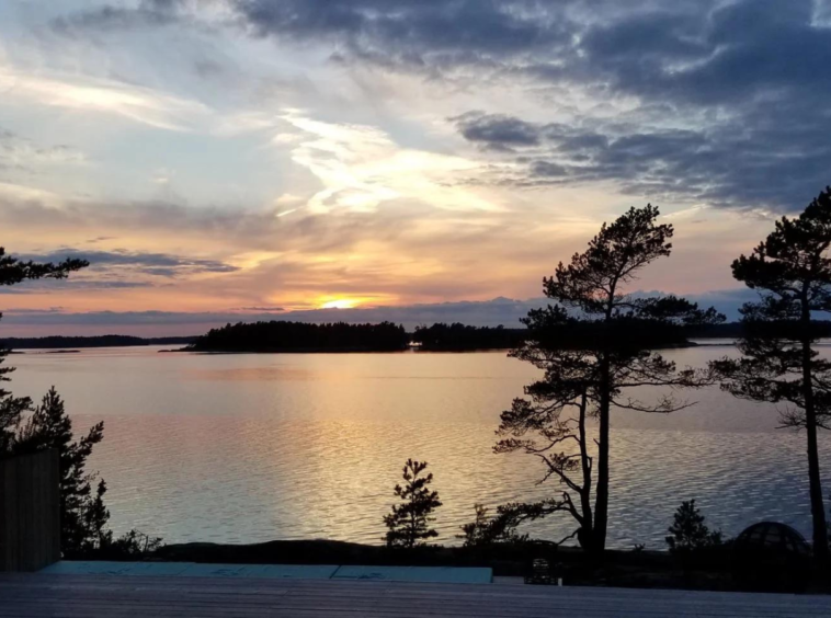 île SuperShe Island, Finlande, Mer Baltique