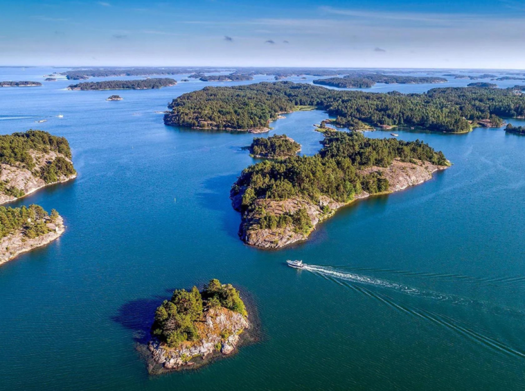 île SuperShe Island, Finlande, Mer Baltique