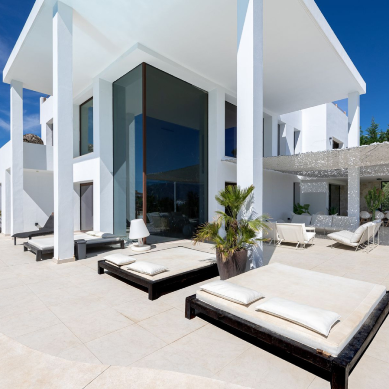 Villa de luxe à vendre vue mer et golf, à Benahavís La Alquería