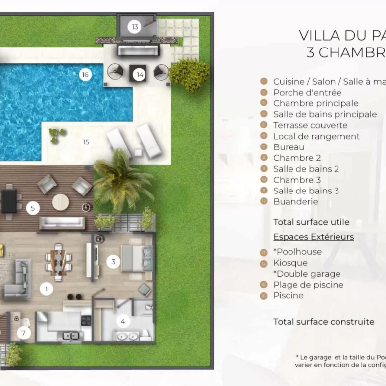 Villas du Parc à vendre, Cap Malheureux, Île Maurice