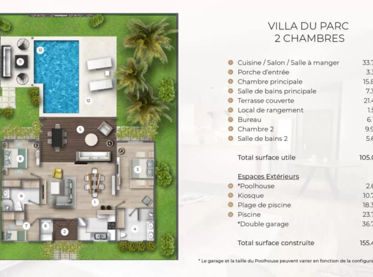 Villas du Parc à vendre, Cap Malheureux, Île Maurice