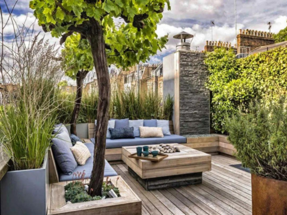 l'aménagement d'une terrasse urbaine