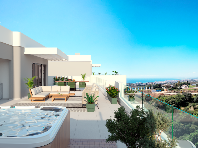 Appartement vue imprenable sur la mer et les montagnes Marbella