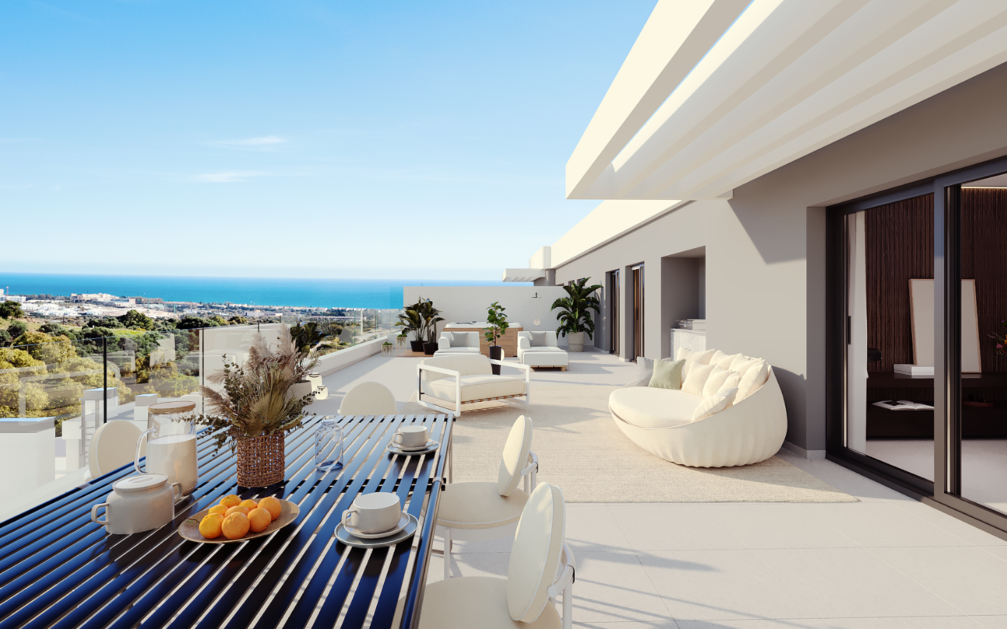 Appartement vue imprenable sur la mer et les montagnes Marbella