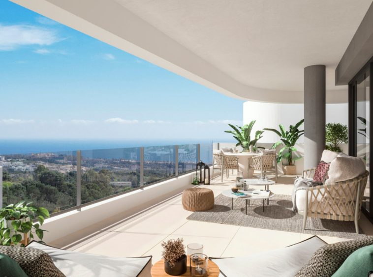 Appartement vue imprenable sur la mer et les montagnes Marbella