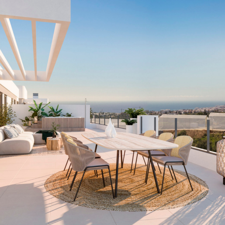 Appartement vue imprenable sur la mer et les montagnes Marbella
