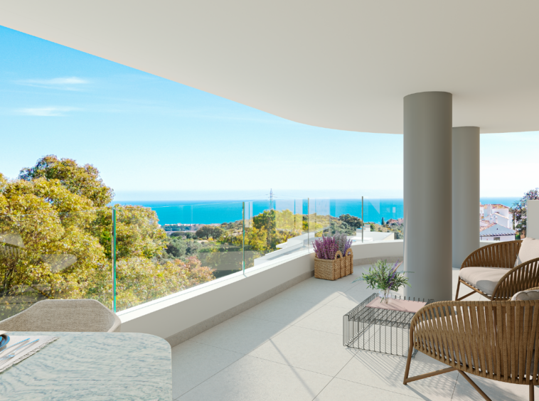 Appartement vue imprenable sur la mer et les montagnes Marbella