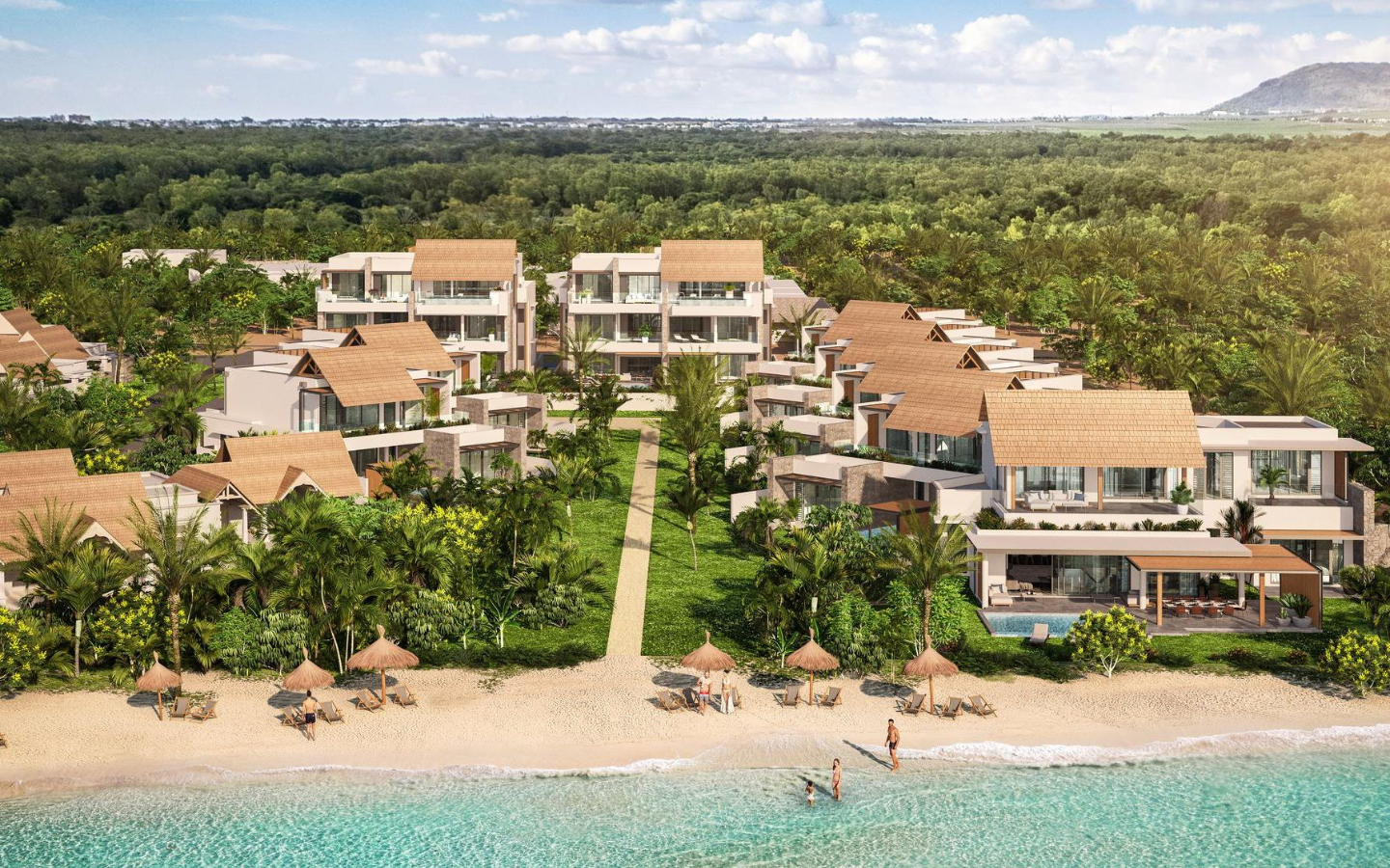 A vendre - Penthouse Pieds dans l'eau face au Morne, île Maurice