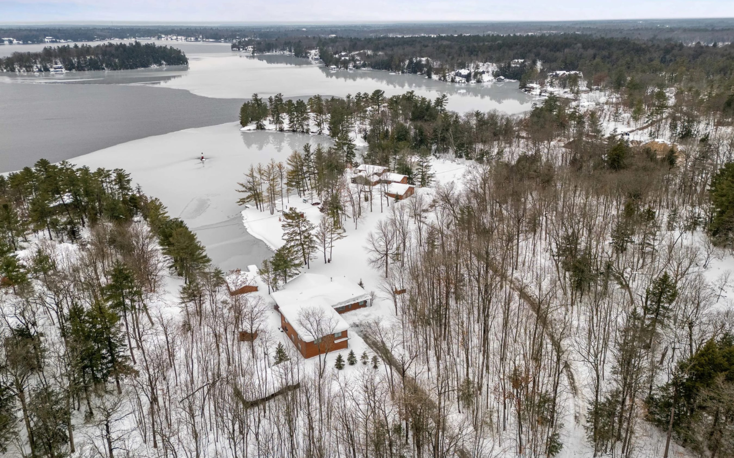 Maison de plain-pied à Muskoka, Georgian Bay, Canada