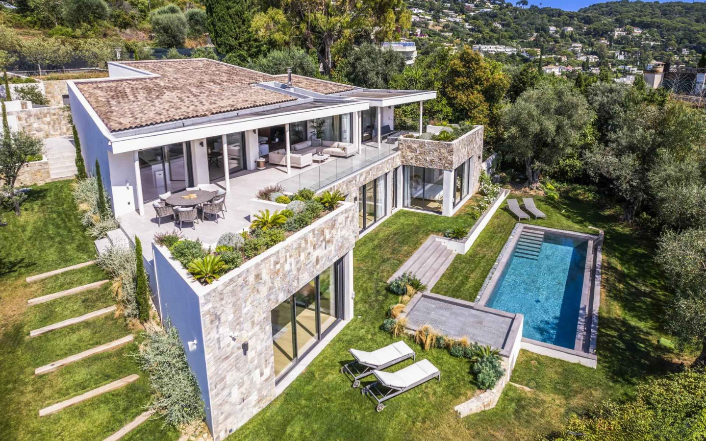 Villa contemporaine, Cannes, Côte d’Azur