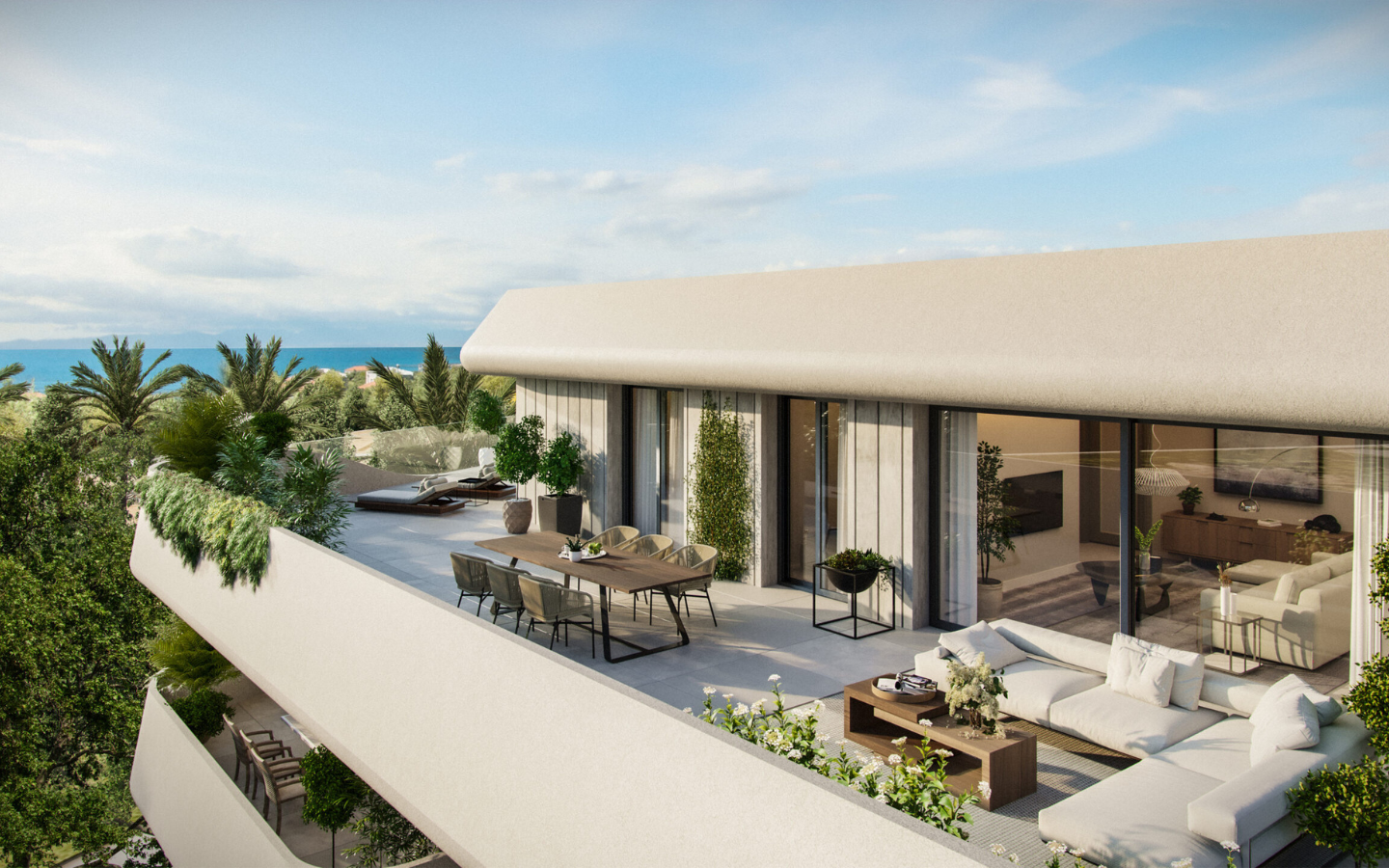Architecture moderne d’un complexe résidentiel de luxe à San Pedro de Alcántara, Marbella (2) Appartements & Penthouses de Luxe | San Pedro de Alcántara Marbella