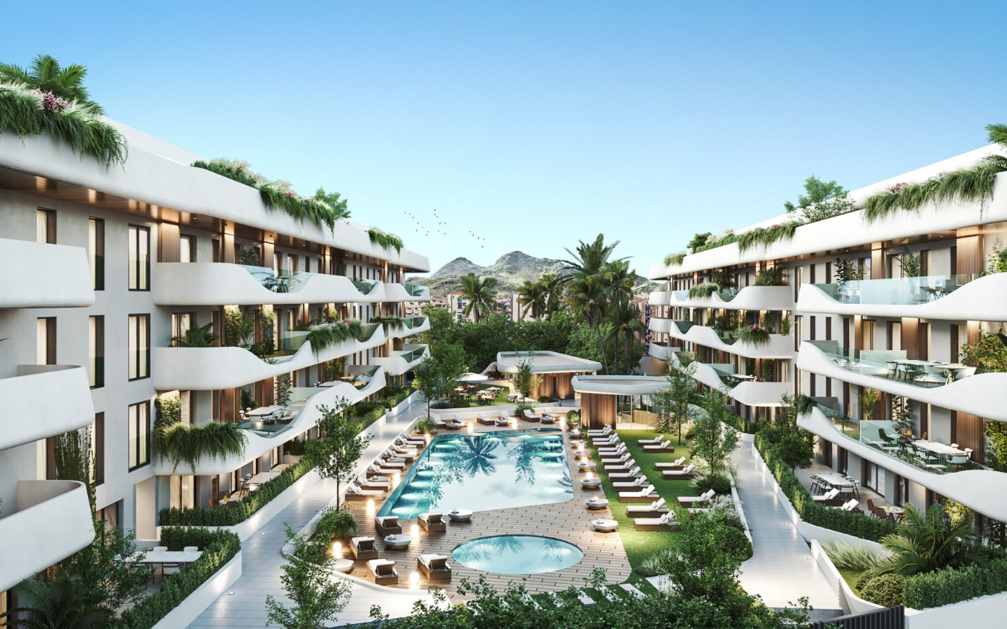 Architecture moderne d’un complexe résidentiel de luxe à San Pedro de Alcántara, Marbella Appartements & Penthouses de Luxe | San Pedro de Alcántara Marbella