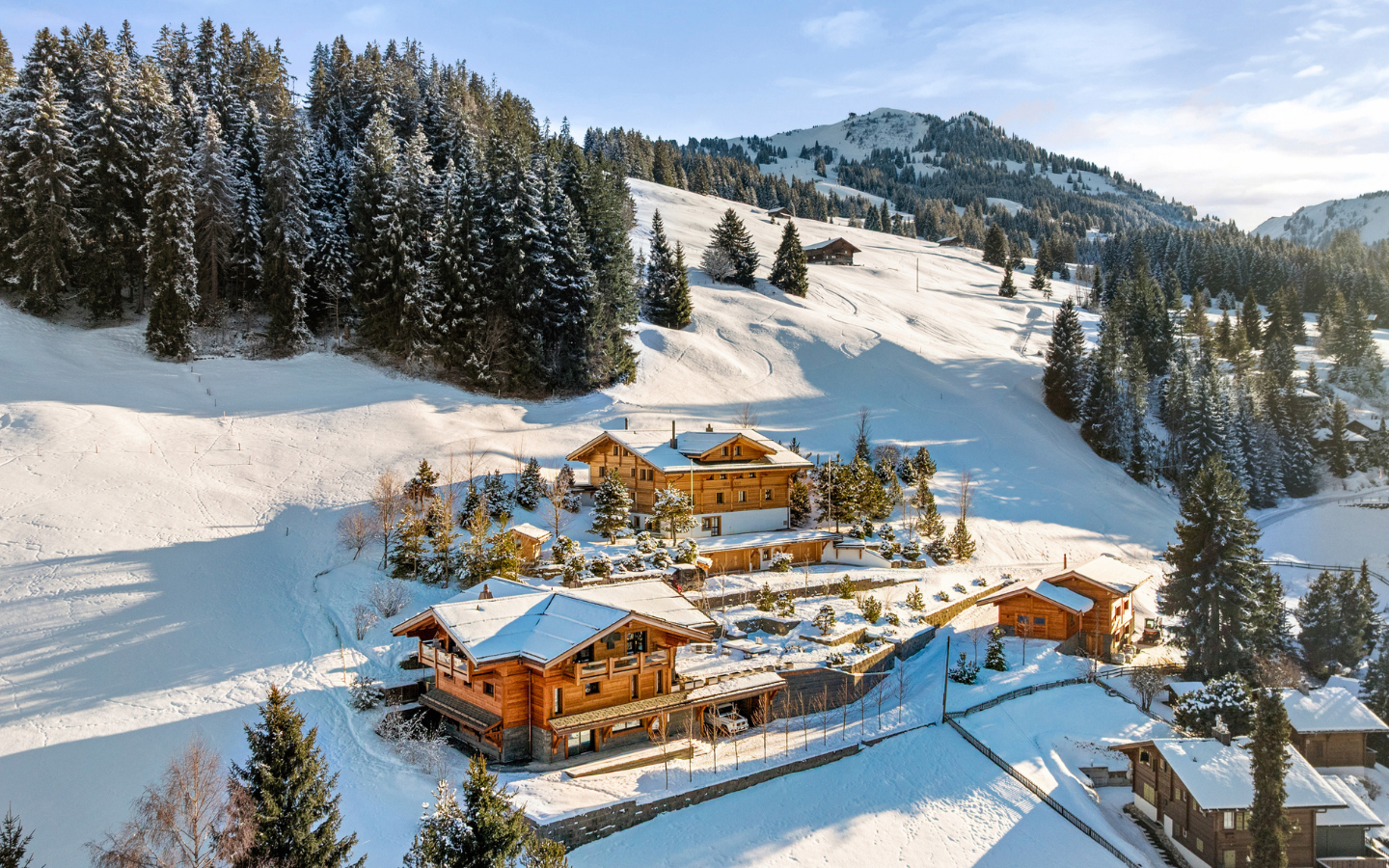 Chalet Luxe Oeschseite Gstaad Switzerland (15) 2 chalets de prestige à Zweisimmen, Oeschseite Valais bernois · Suisse