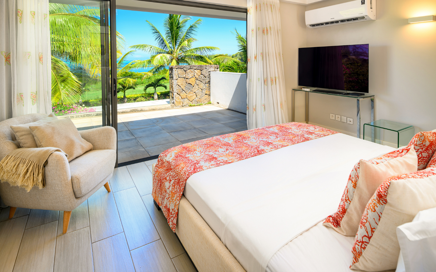 Roches Noires Île Maurice Azuri Villa (9) Villa 4 chambres en front de mer avec piscine privée à Roches Noires, Île Maurice